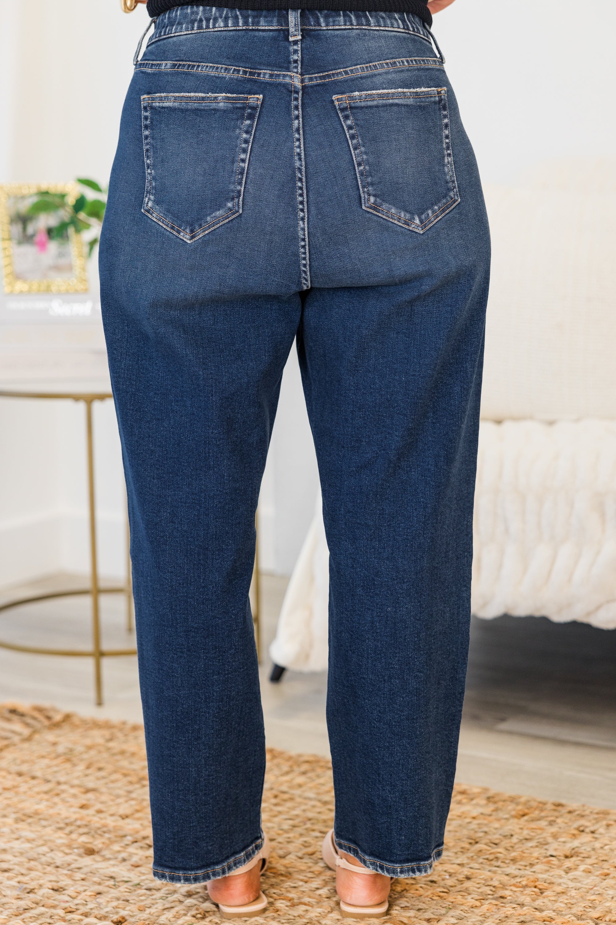 What Do You Mean Jeans, Dark Wash - Image 5