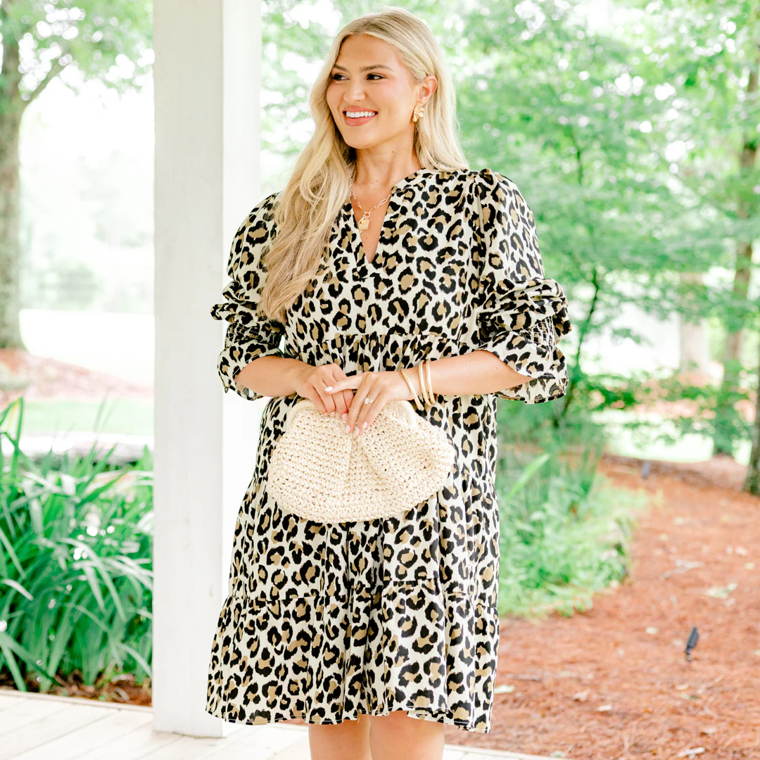 What You Know Dress, Leopard - Image 7