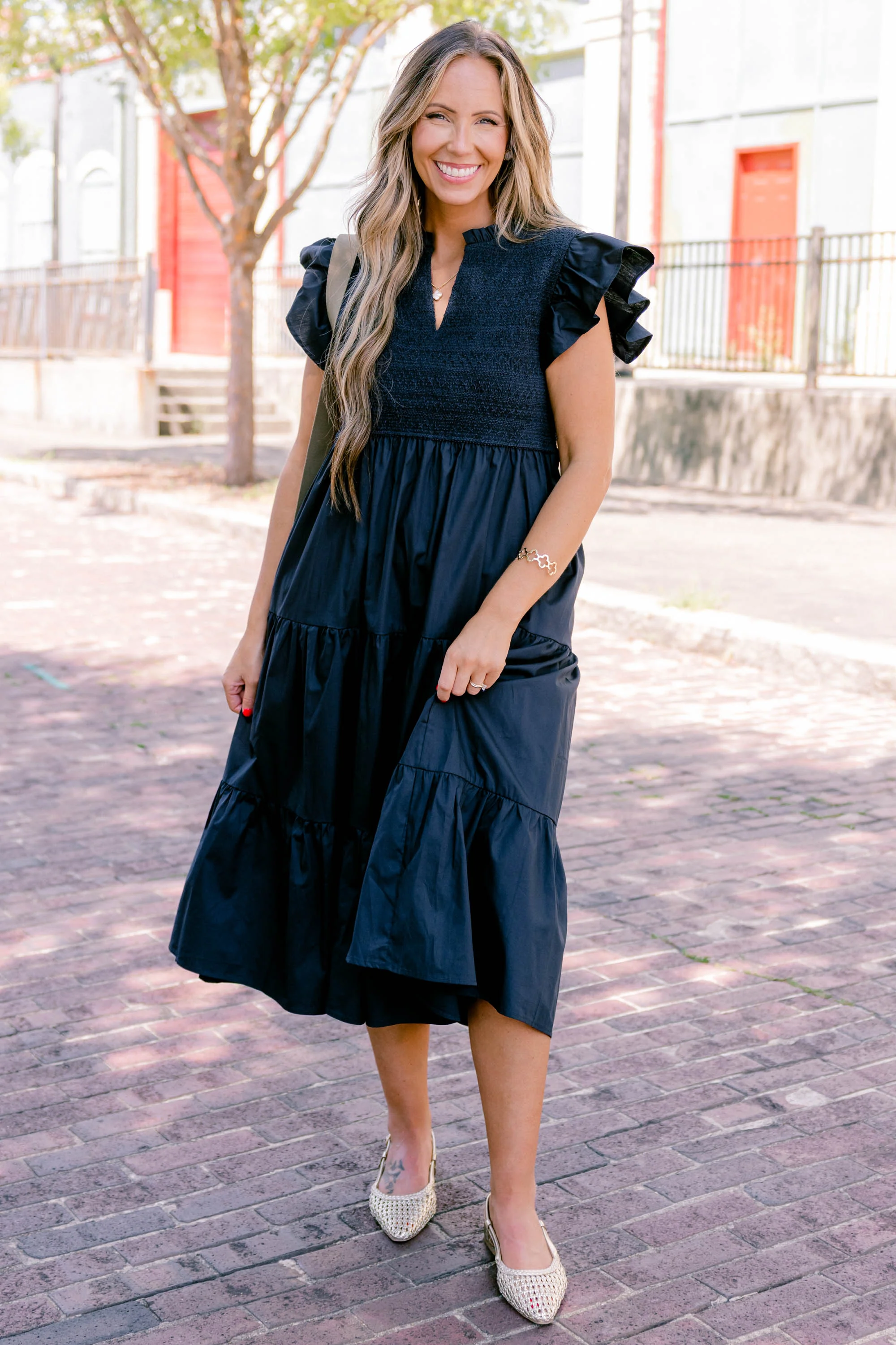 Where Our Story Begins Dress, Navy - Image 3