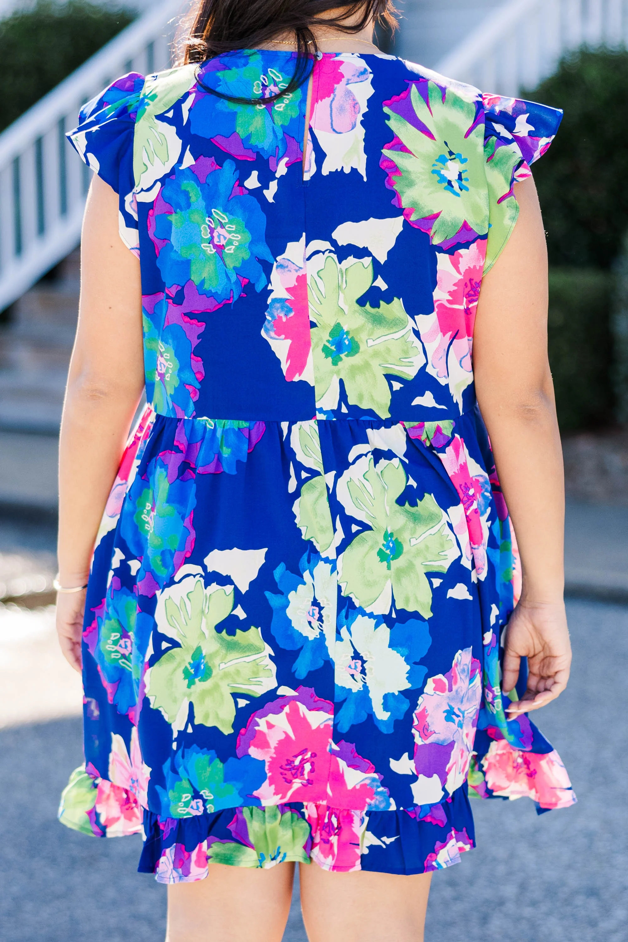 Where To Go Dress, Navy - Image 6