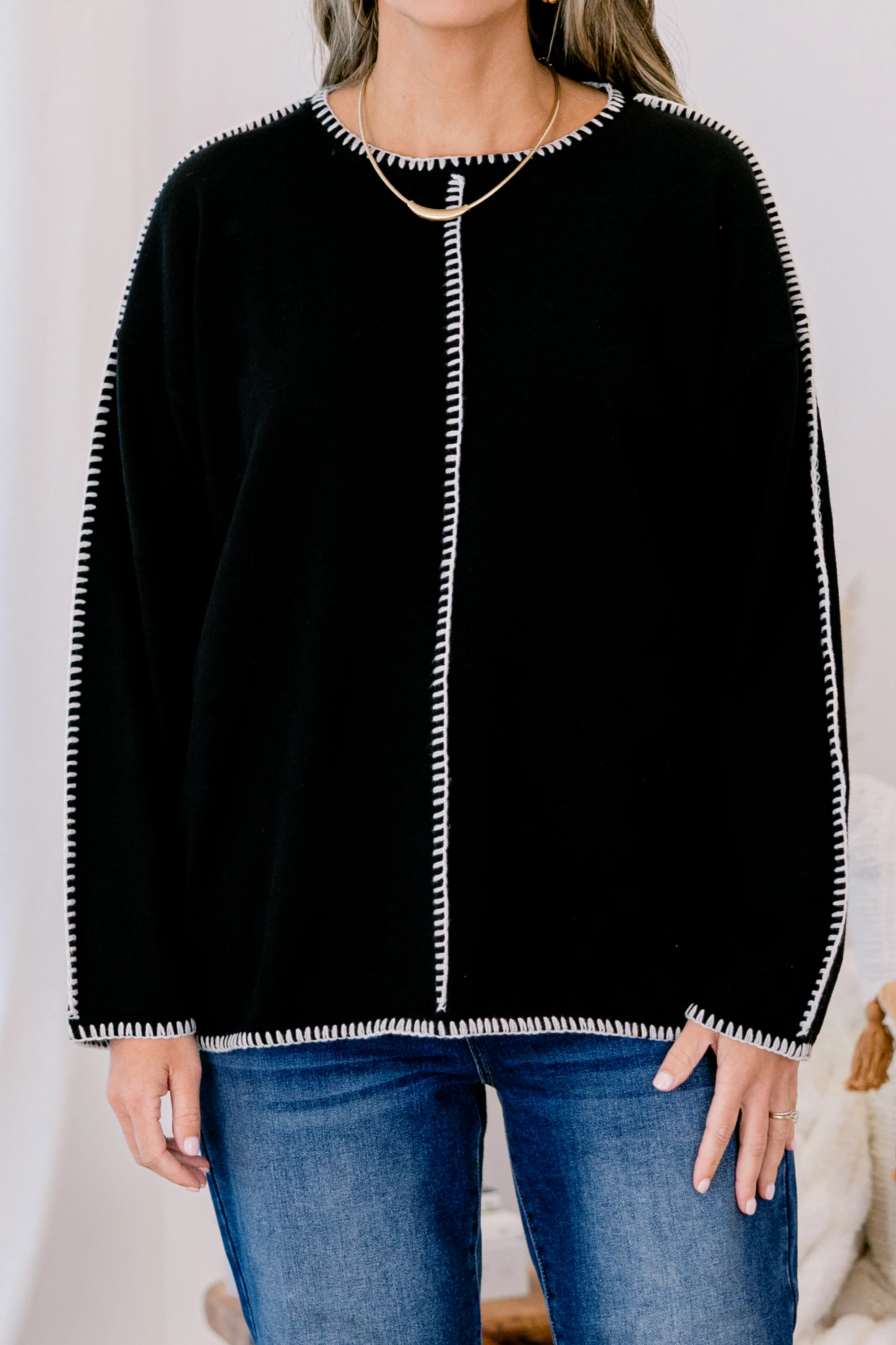 Whispered Comfort Sweater, Black - Image 5