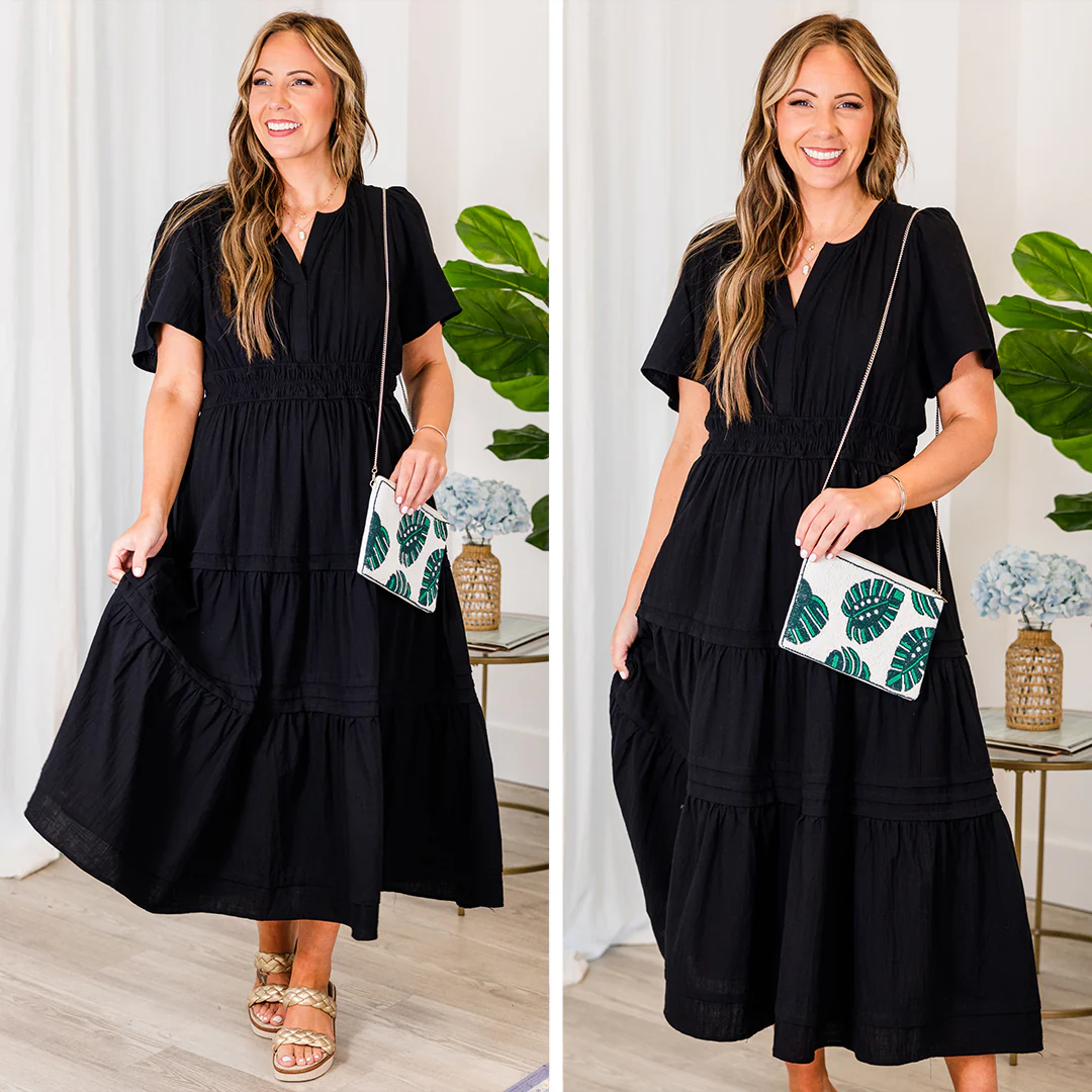 Wish Me Joy Dress, Black - Image 7