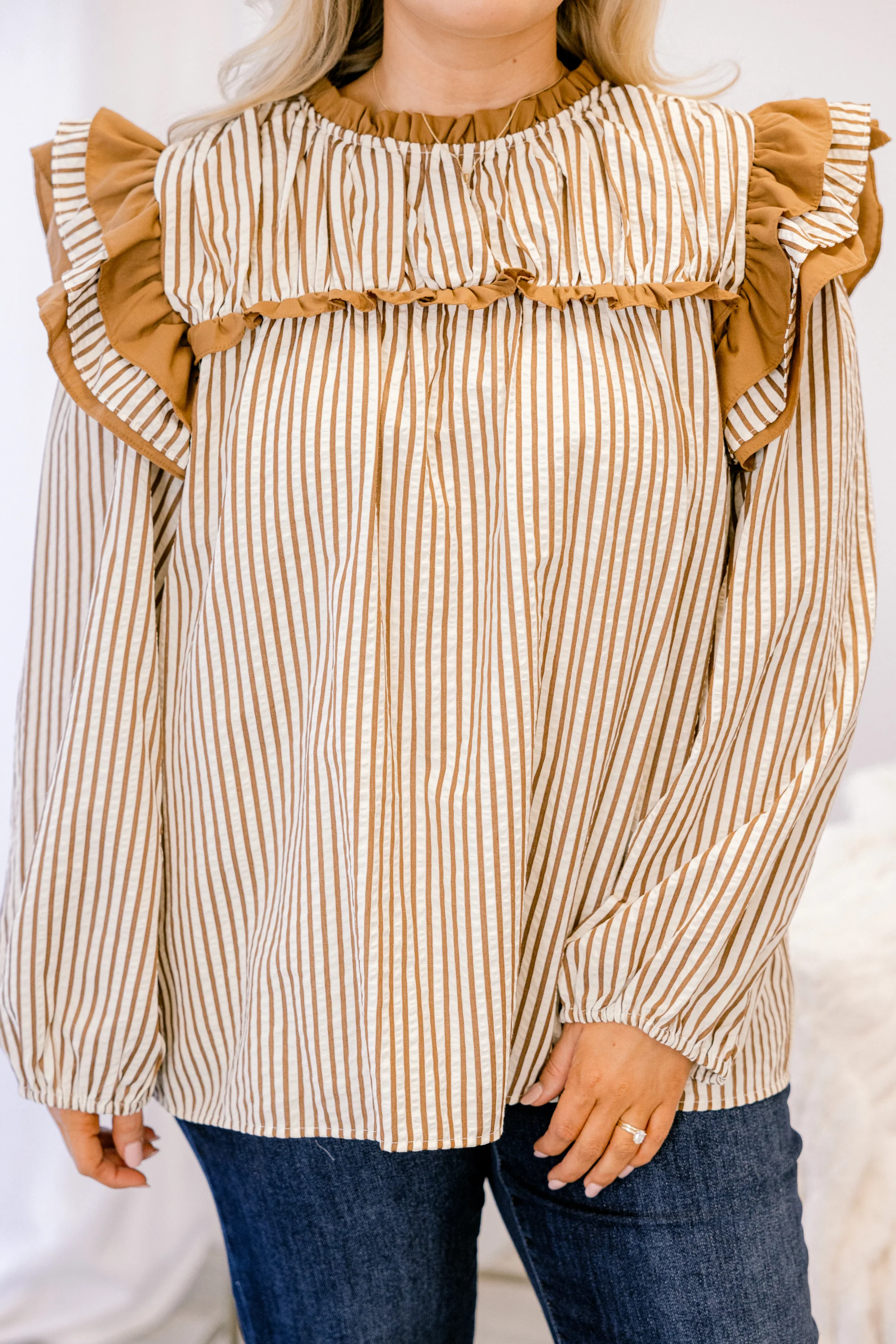 With My Love Top, Brown - Image 4