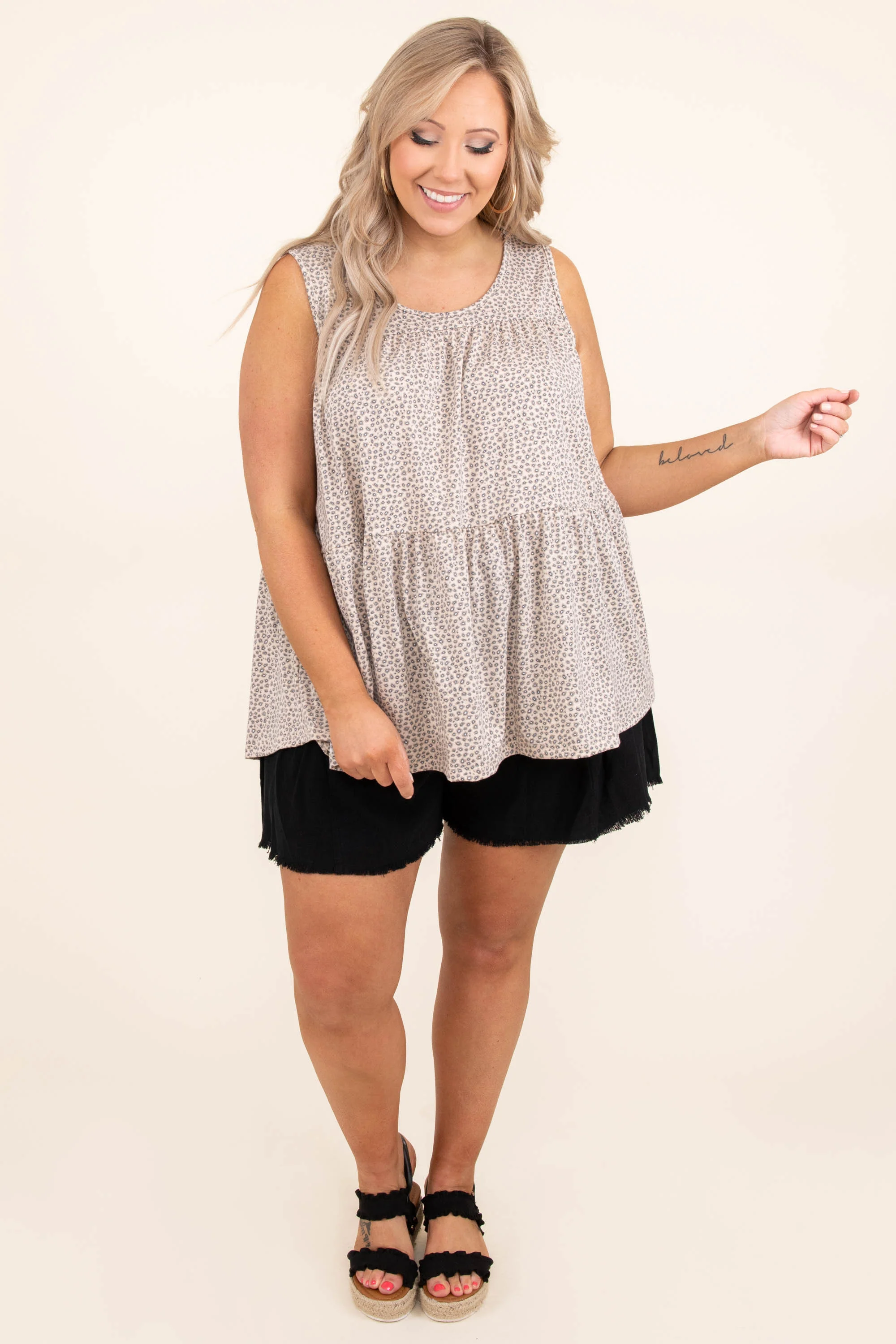 Write You A Song Top, Taupe - Image 3