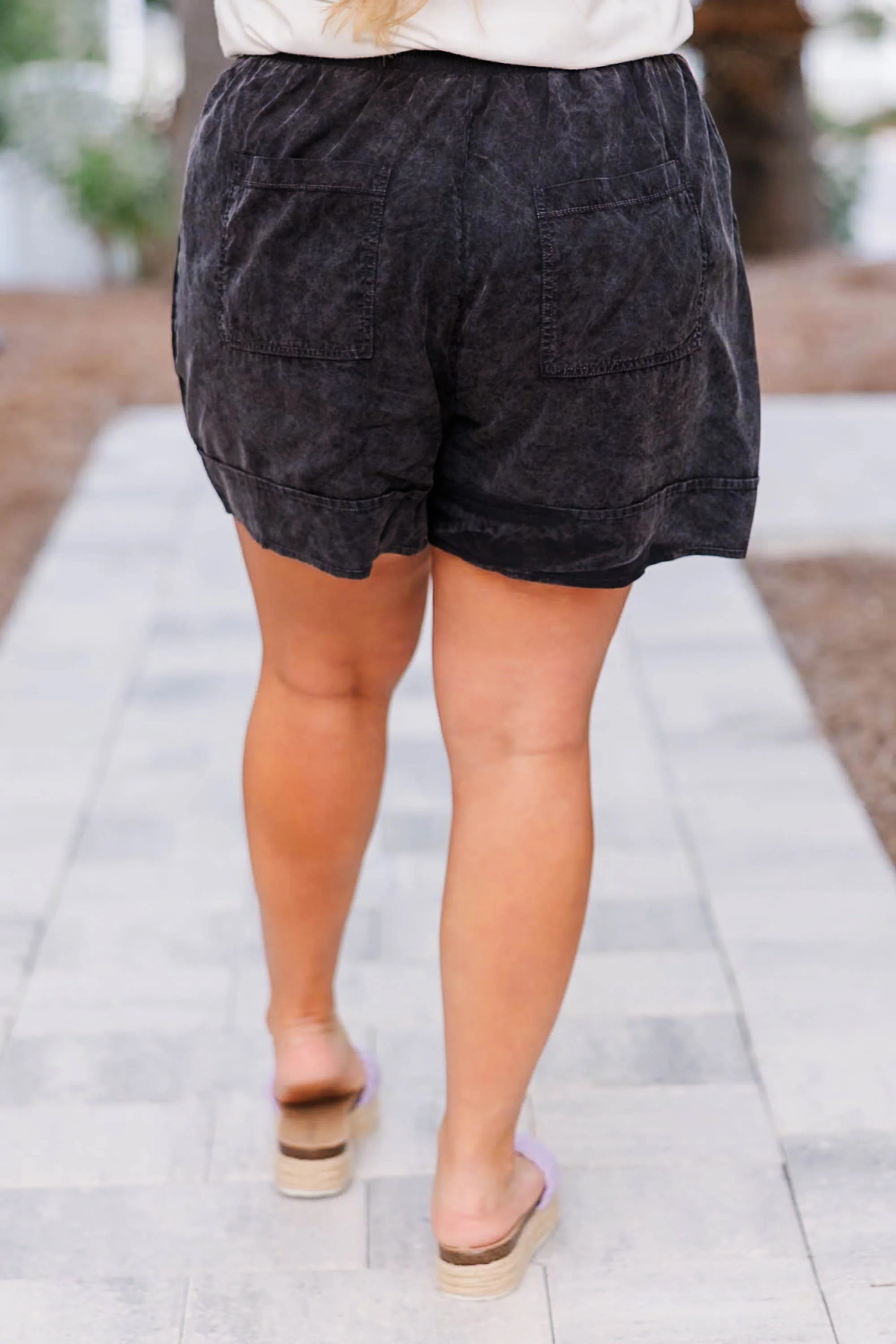Young And Alive Shorts, Black - Image 6